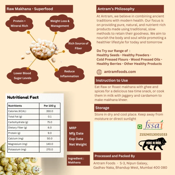 Makhana / Phool Makhana / Lotus Seeds