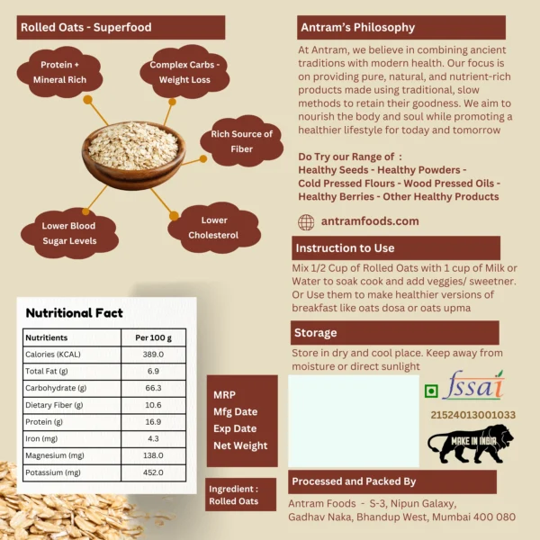 rolled oats